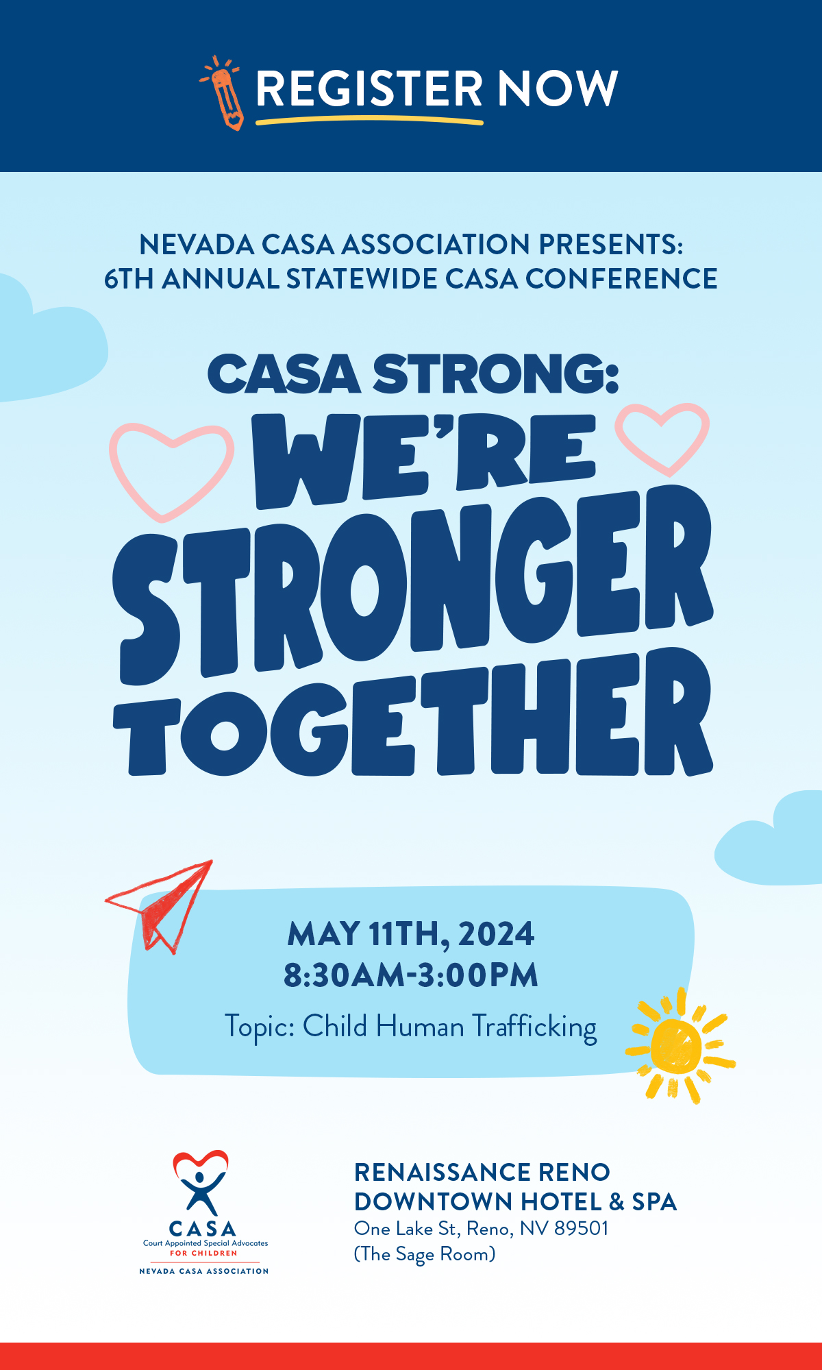 Register Now for CASA Strong in Reno
